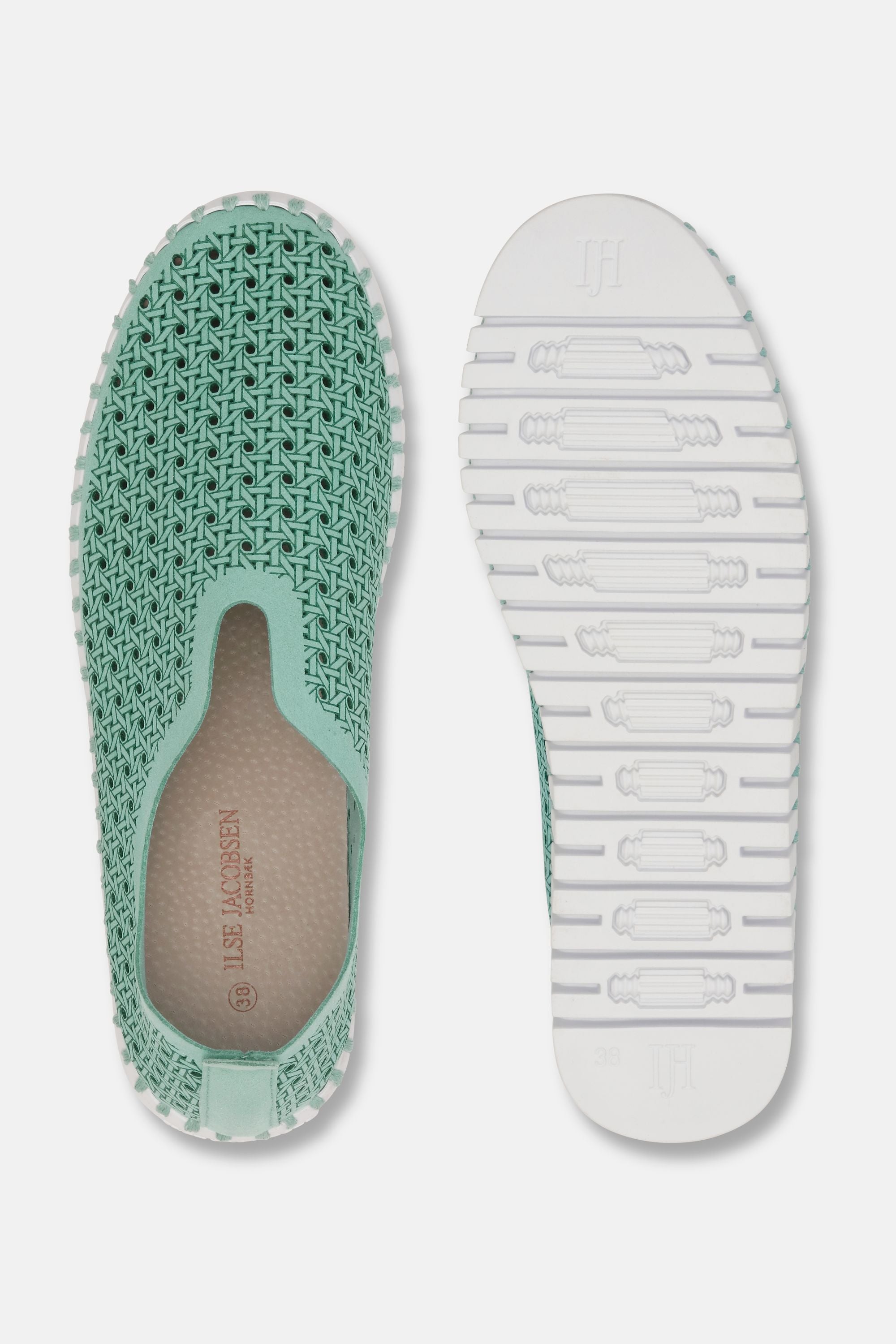 Tulip Slipper - Aqua Sky White